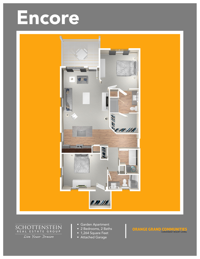 1 2 3 Bedroom Floor Plans Orange Grand Communities