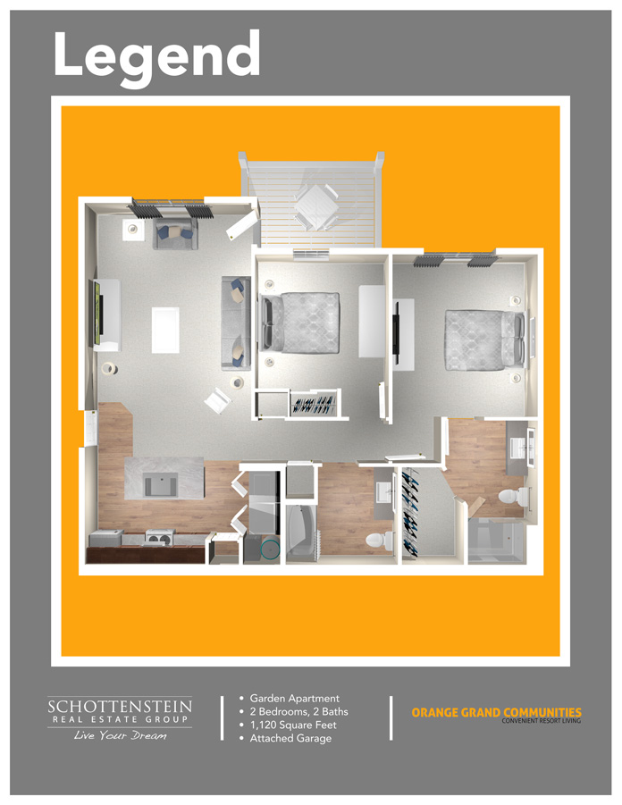 1 2 3 Bedroom Floor Plans Orange Grand Communities