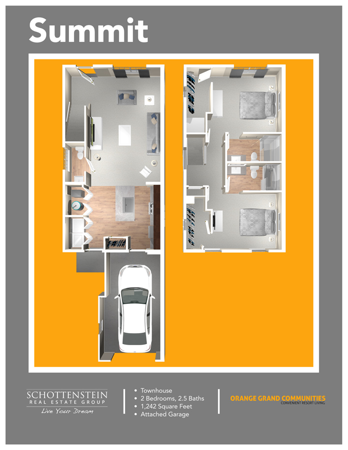 1, 2 & 3 Bedroom Floor Plans Orange Grand Communities