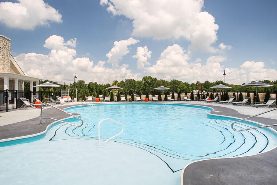 Pool at Orange Grand Apartment at Orange Grand Apartments for rent in Lewis Center, OH