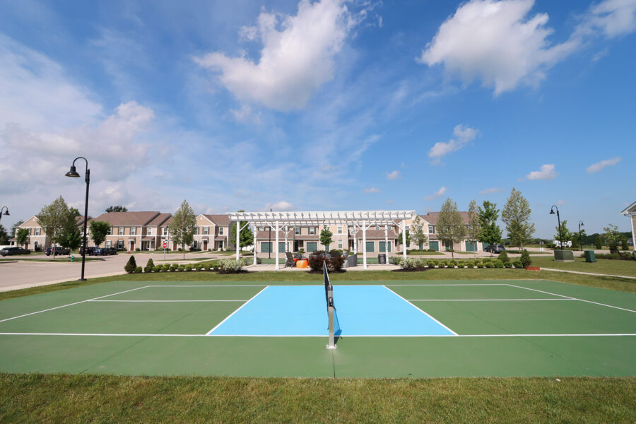 Pickleball Court Bathroom at Orange Grand Apartment at Orange Grand Apartments for rent in Lewis Center, OH